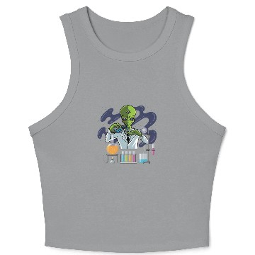 Discover Psychedelic Alien Lab Technician Gift Crop Tank Top