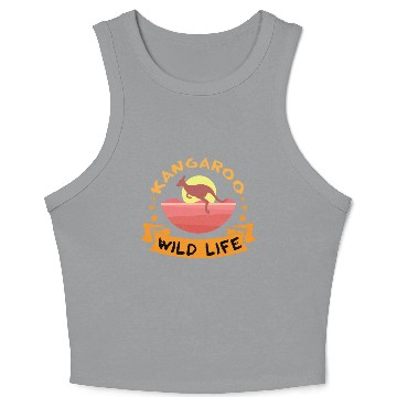 Discover Kangaroo Wild Life Crop Tank Top
