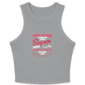 Discover Super Sexy Grader Operator Crop Tank Top