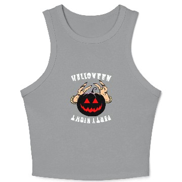 Discover HALLOWEEN PARTY NIGHT Crop Tank Top CLASSIC