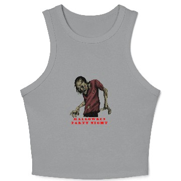 Discover HALLOWEEN PARTY NIGHT Crop Tank Top CLASSIC