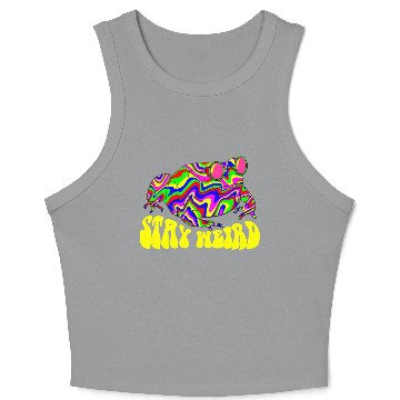 Discover Stay Weird Crop Tank Top