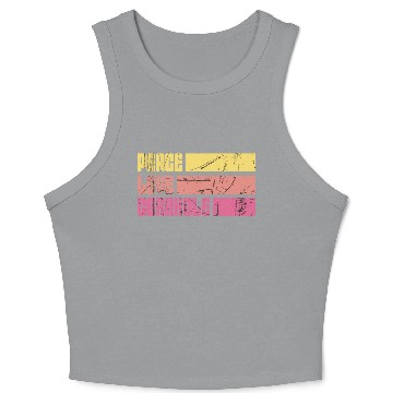Discover Peace Love Cornhole Crop Tank Top