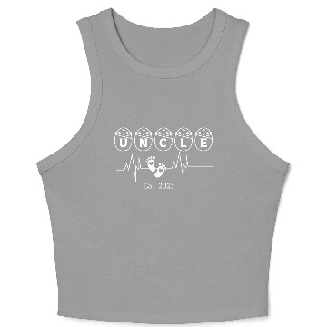 Discover Uncle EST 2003 Heartbeat Crop Tank Top