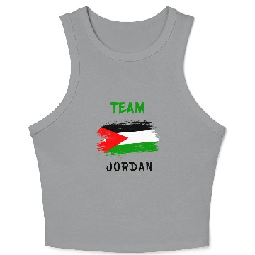 Discover Jordan team flag design Crop Tank Top