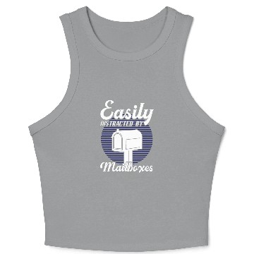 Discover Postman Mail Carrier Post Office Postal Worker Crop Tank Top