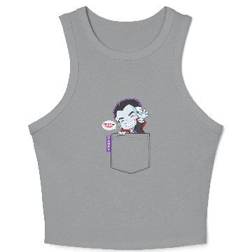 Discover Pocket Chibi Vampire Crop Tank Top