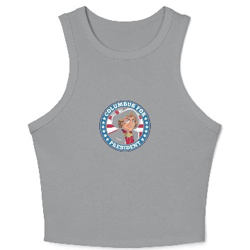 Discover Columbus Day 1492 Crop Tank Top