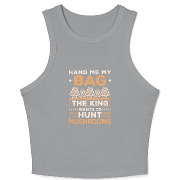 Discover Mushroom King Morel Mushroom Crop Tank Top