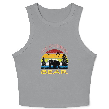 Discover California BEAR Crop Tank Top