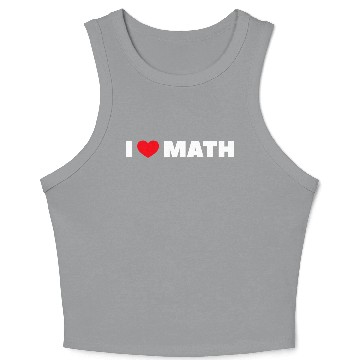 Discover I Love Math Crop Tank Top