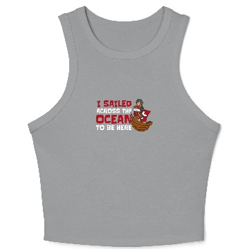 Discover Columbus Day 1492 Crop Tank Top