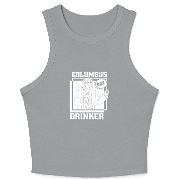 Discover Columbus Day 1492 Crop Tank Top