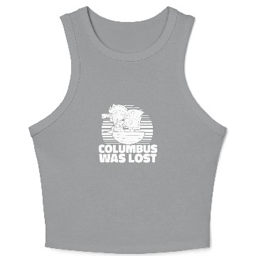 Discover Columbus Day 1492 Crop Tank Top