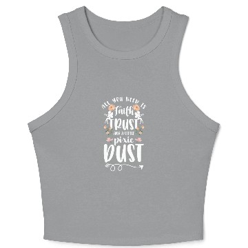 Discover Fantasy Girls Sister Magic Wand Crop Tank Top
