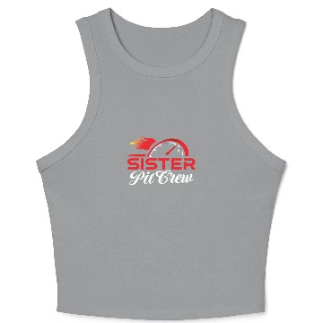 Discover Sister Pit Crew Crop Tank Top
