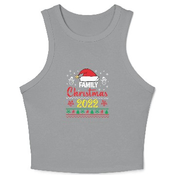 Discover Family Christmas 2022 Crop Tank Top