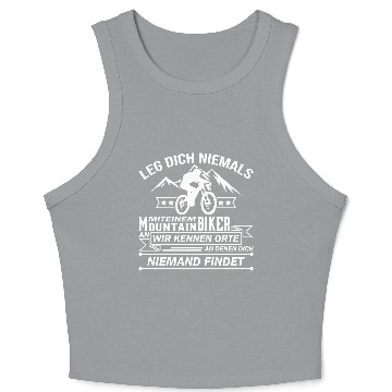 Discover Mountain Biker Crop Tank Top