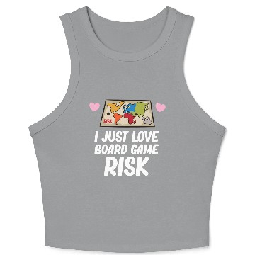 Discover Risk - I just love board game risk Crop Tank Top