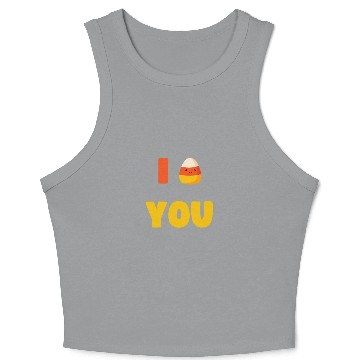 Discover CUTE HALLOWEEN LAZY COSTUME I CANDY CORN YOU Crop Tank Top