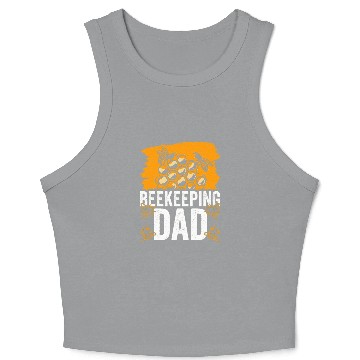 Discover Beekeeping Dad Bee Honeybee Beekeeper Hobby Crop Tank Top