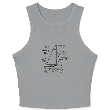 Discover 420 Sailing Tips Sailboat Crop Tank Top