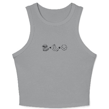 Discover Monkey + Banana = Happy Monkey Crop Tank Top