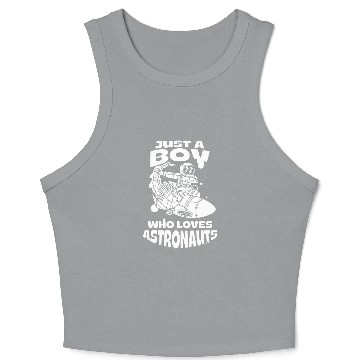 Discover Boy love astronauts Crop Tank Top