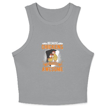 Discover Chickens Farmer Chicken Coop Crop Tank Top