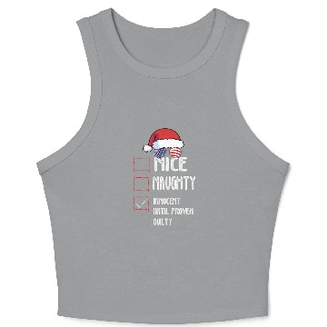 Discover Nice Naughty Innocent Until Proven Guilty Crop Tank Top