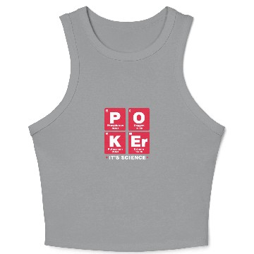Discover Poker It's Science Crop Tank Top