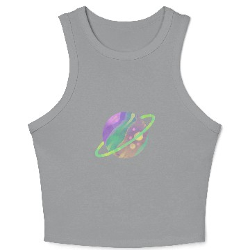Discover Sun Moon Classic Cotton Crop Tank Top