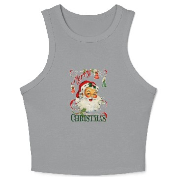 Discover merry Christmas Crop Tank Top