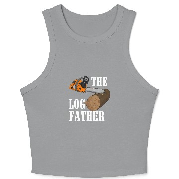 Discover Lumberjack Orange Chainsaw Crop Tank Top