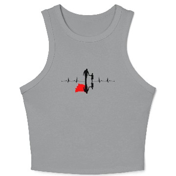 Discover Heartbeat dad real super hero Crop Tank Top