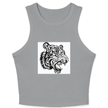Discover 08 tribal tiger Crop Tank Top