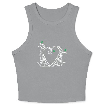 Discover Tree Love Best Friends Heart White Crop Tank Top