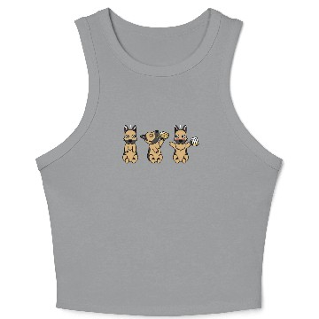 Discover German Shepherd Beer Lover Crop Tank Top