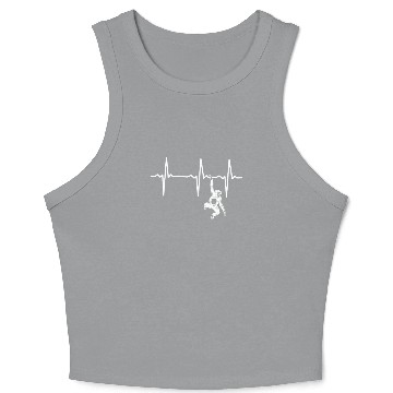 Discover Chimpanzee Orangutan Monkey Heartbeat Monkey Crop Tank Top