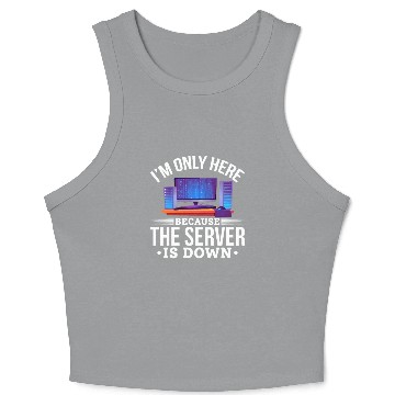 Discover Humorous Computer Science IT Joke Crop Tank Top