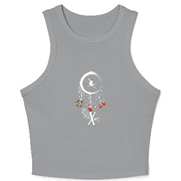 Discover Winter dreamcatcher Christmas Skiing Crop Tank Top