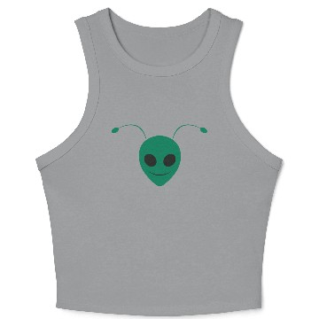 Discover Alien Ant Face Design Green Crop Tank Top