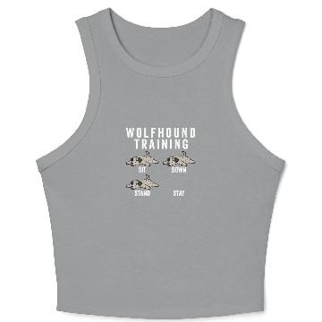 Discover Irish Wolfhound Training Crop Tank Top