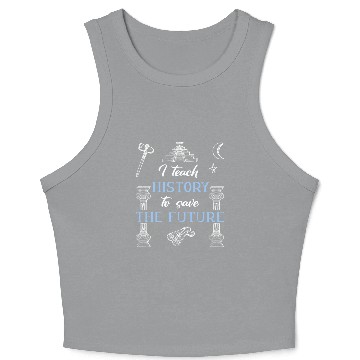 Discover History Teacher Crop Tank Top