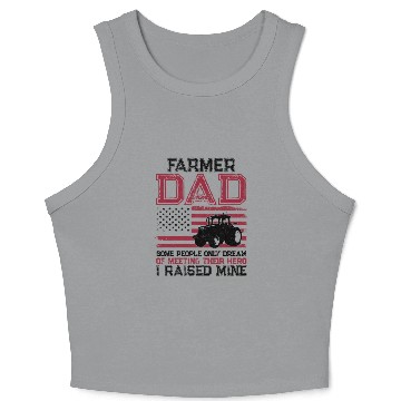 Discover Farming Farmer Dad Father Tractor Crop Tank Top