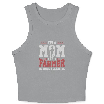 Discover Farming Farmer Mom Mother Vintage Crop Tank Top