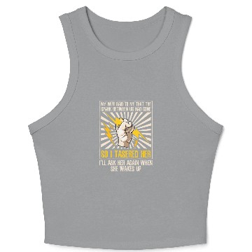 Discover Electrician Construction Electrician Crop Tank Top