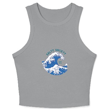 Discover Salty Society Crop Tank Top