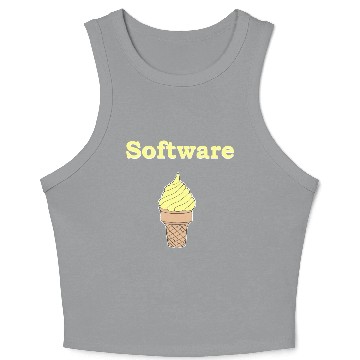 Discover Software Vanilla Ice Cream Crop Tank Top