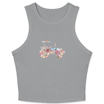 Discover Farming Farmer Flower Floral Crop Tank Top